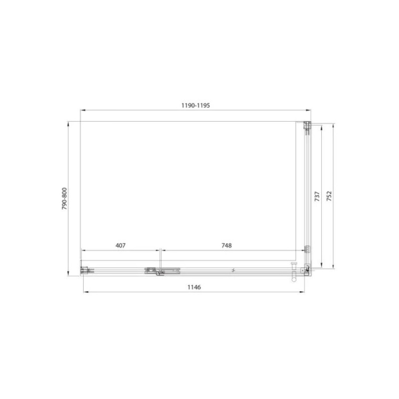 Душевой уголок Veconi Premium Alassio SP CH, AL-SP-12080-00-CH-C4, 120 x 80 см, стекло прозрачное осветленное, профиль хром