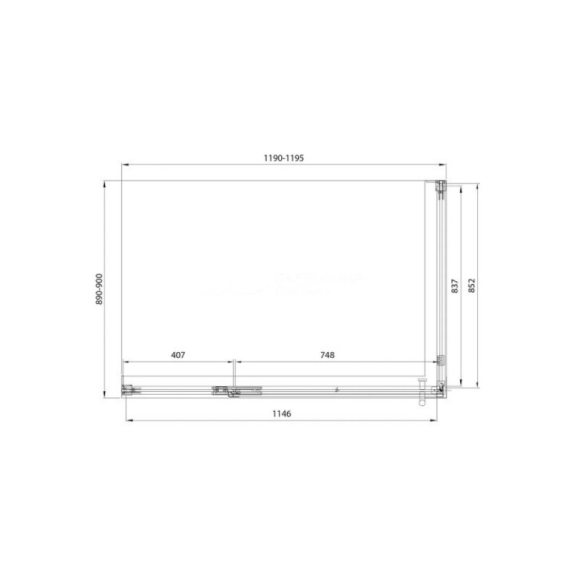 Душевой уголок Veconi Premium Alassio SP BB, AL-SP-12090-00-BB-C4, 120 x 90 см, стекло черное, профиль черный матовый