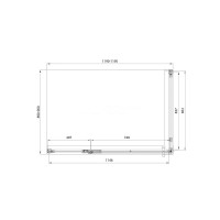 Душевой уголок Veconi Premium Alassio SP CH, AL-SP-12090-00-CH-C4, 120 x 90 см, стекло прозрачное осветленное, профиль хром