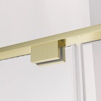 Душевой уголок Veconi Premium Alassio SP G, AL-SP-130100-00-G-C4, 130 x 100 см, стекло прозрачное осветленное, профиль брашированное золото