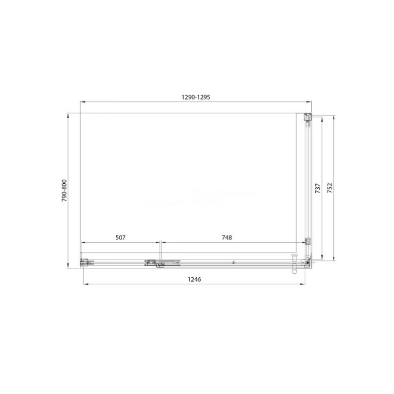 Душевой уголок Veconi Premium Alassio SP B, AL-SP-13080-00-B-C4, 130 x 80 см, стекло прозрачное осветленное, профиль черный матовый