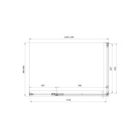 Душевой уголок Veconi Premium Alassio SP CH, AL-SP-13090-00-CH-C4, 130 x 90 см, стекло прозрачное осветленное, профиль хром