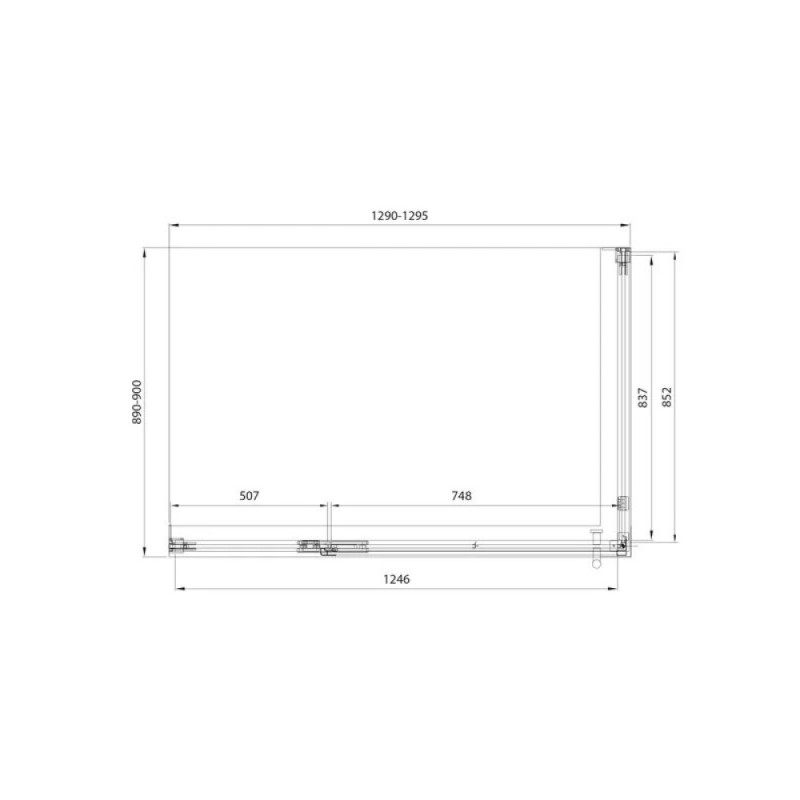 Душевой уголок Veconi Premium Alassio SP CH, AL-SP-13090-00-CH-C4, 130 x 90 см, стекло прозрачное осветленное, профиль хром