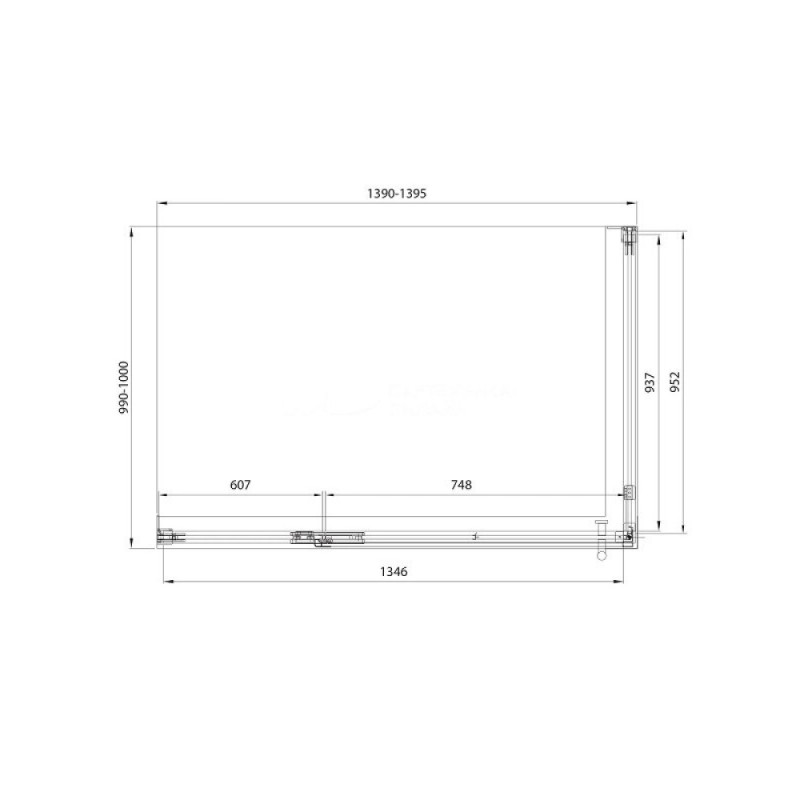 Душевой уголок Veconi Premium Alassio SP BB, AL-SP-140100-00-BB-C4, 140 x 100 см, стекло черное, профиль черный матовый