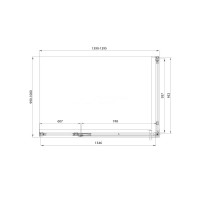 Душевой уголок Veconi Premium Alassio SP CH, AL-SP-140100-00-CH-C4, 140 x 100 см, стекло прозрачное осветленное, профиль хром
