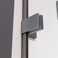 Душевой уголок Veconi Premium Alassio SP GR, AL-SP-140100-00-GR-C4, 140 x 100 см, стекло прозрачное осветленное, профиль брашированный графит