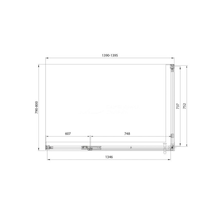 Душевой уголок Veconi Premium Alassio SP CH, AL-SP-14080-00-CH-C4, 140 x 80 см, стекло прозрачное осветленное, профиль хром