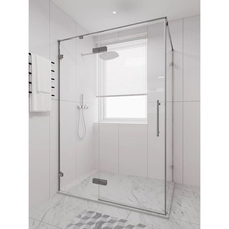 Душевой уголок Veconi Premium Alassio SP CH, AL-SP-14080-00-CH-C4, 140 x 80 см, стекло прозрачное осветленное, профиль хром