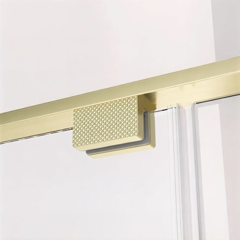 Душевой уголок Veconi Premium Alassio SP G, AL-SP-14090-00-G-C4, 140 x 90 см, стекло прозрачное осветленное, профиль брашированное золото