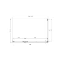 Душевой уголок Veconi Premium Alassio SP GR, AL-SP-14090-00-GR-C4, 140 x 90 см, стекло прозрачное осветленное, профиль брашированный графит