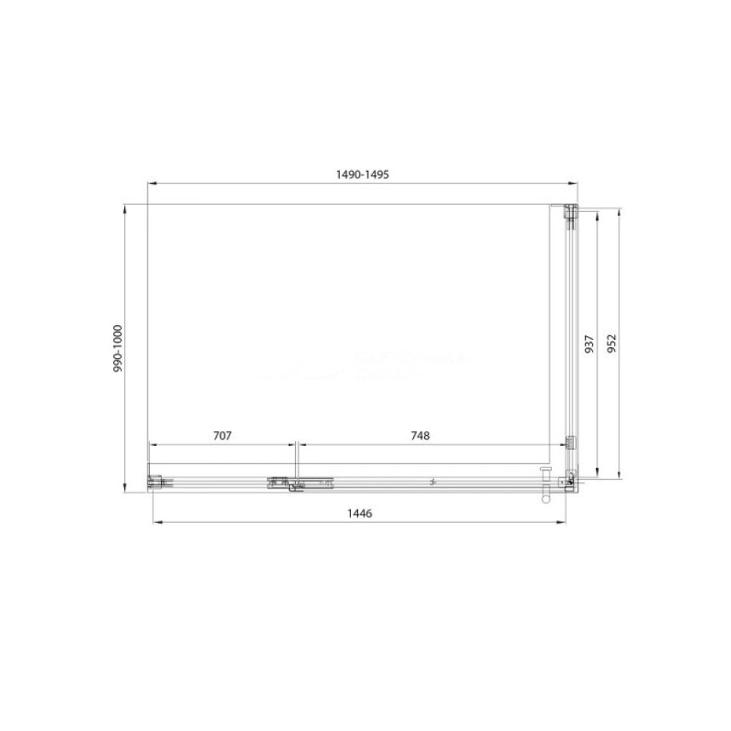Душевой уголок Veconi Premium Alassio SP BB, AL-SP-150100-00-BB-C4, 150 x 100 см, стекло черное, профиль черный матовый