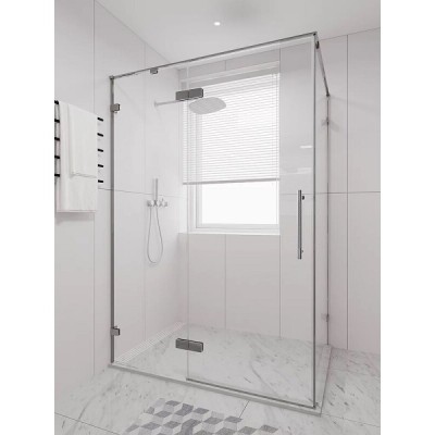 Душевой уголок Veconi Premium Alassio SP CH, AL-SP-15090-00-CH-C4, 150 x 90 см, стекло прозрачное осветленное, профиль хром