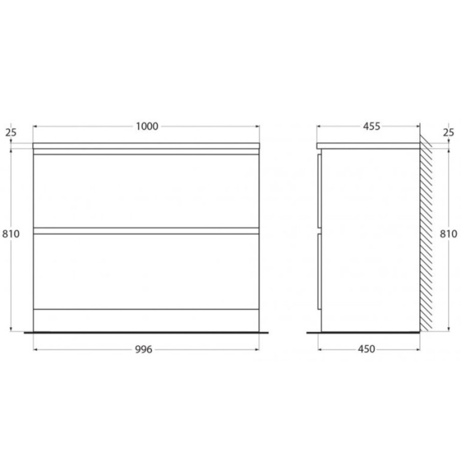 Тумба под раковину BelBagno Albano-1000 ALBANO-1000-2C-PIA-RR, 100 см, цвет Rovere Rustico