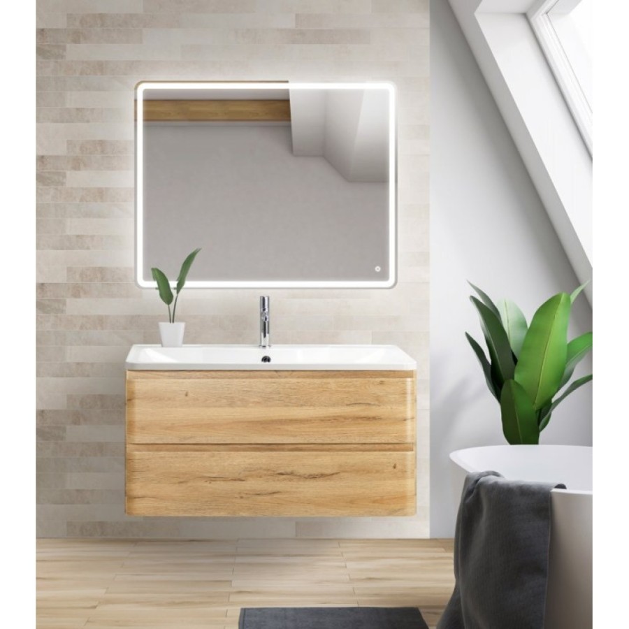 Тумба под раковину BelBagno Albano-1000 ALBANO-1000-2C-SO-RR искусственный камень, цвет бежевый