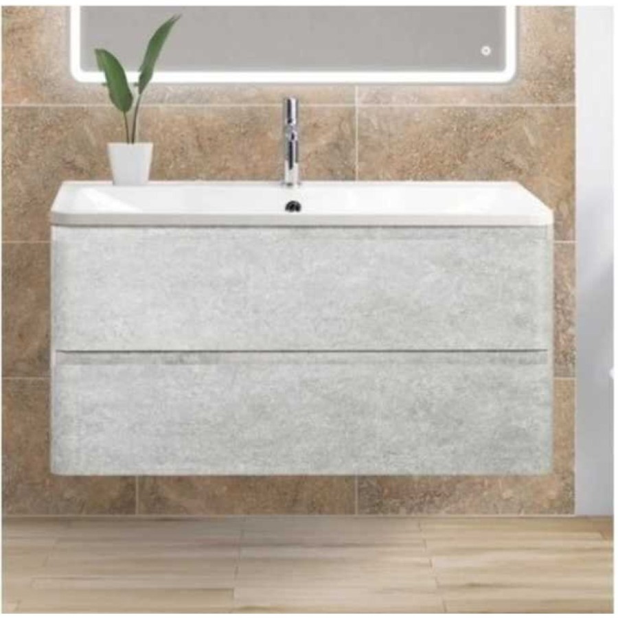 Тумба под раковину BelBagno ALBANO-1200-2C-SO-CVG 120 см, подвесная, цвет цемент серый (cemento verona grigio)