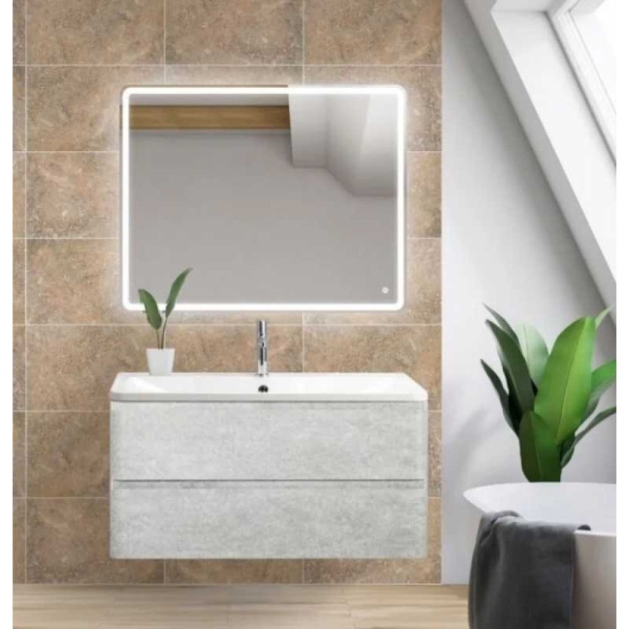 Тумба под раковину BelBagno ALBANO-1200-2C-SO-CVG 120 см, подвесная, цвет цемент серый (cemento verona grigio)