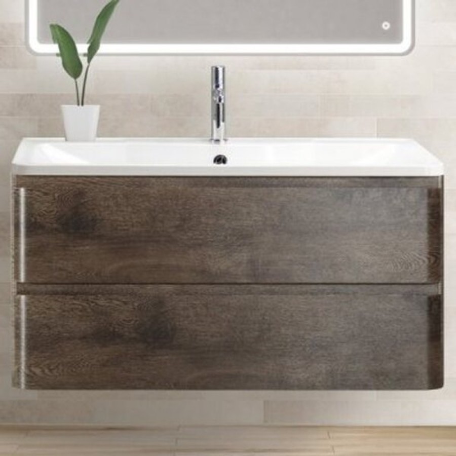 Тумба под раковину BelBagno Albano ALBANO-1200-2C-SO-RNG 120 см, подвесная, цвет robere nature grigio