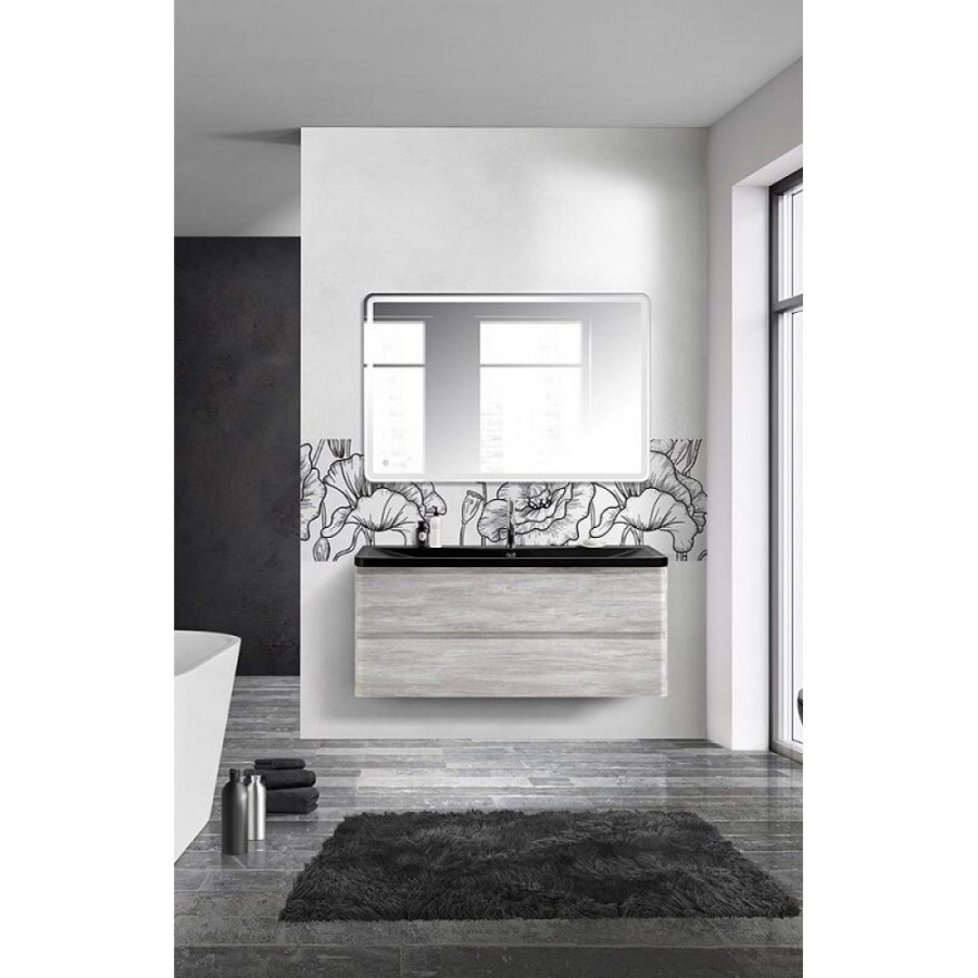 Тумба под раковину BelBagno Albano 120, подвесная, цвет Rovere Vintage Bianco, Albano-1200-2C-SO-RVB