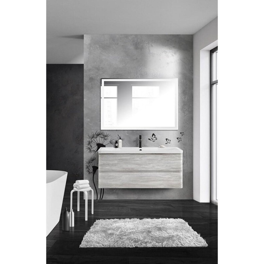Тумба под раковину BelBagno Albano 120, подвесная, цвет Rovere Vintage Bianco, Albano-1200-2C-SO-RVB