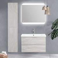 Пенал BelBagno Albano-1600-2A-SC-RVB-P, 32 см, подвесной, серый
