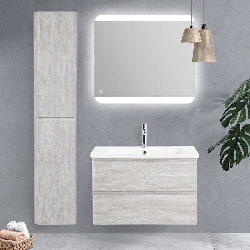 Пенал BelBagno Albano-1600-2A-SC-RVB-P, 32 см, подвесной, серый