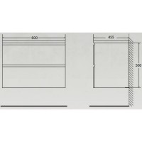 Тумба под раковину Belbagno Albano 60 cм подвесная, Bianco Lucido, ALBANO-600-2C-SO-BL
