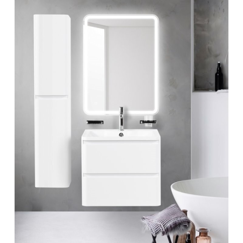 Тумба под раковину Belbagno Albano 60 cм подвесная, Bianco Lucido, ALBANO-600-2C-SO-BL