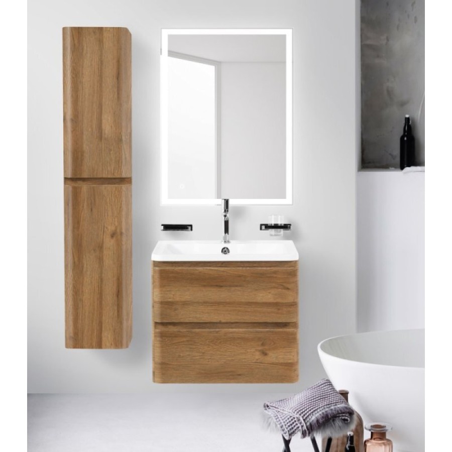 Тумба под раковину Belbagno Albano 60 cм подвесная, Rovere Rustico, ALBANO-600-2C-SO-RR