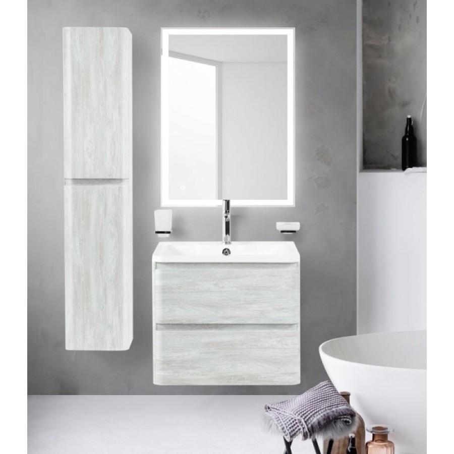 Тумба под раковину Belbagno Albano 60 cм подвесная, Rovere Vintage Bianco, ALBANO-600-2C-SO-RVB