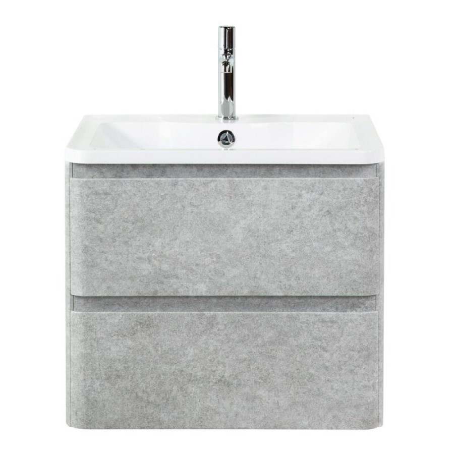 Тумба под раковину BelBagno Albano 70, подвесная, цвет Cemento Verona Grigio, Albano-700-2C-SO-CVG