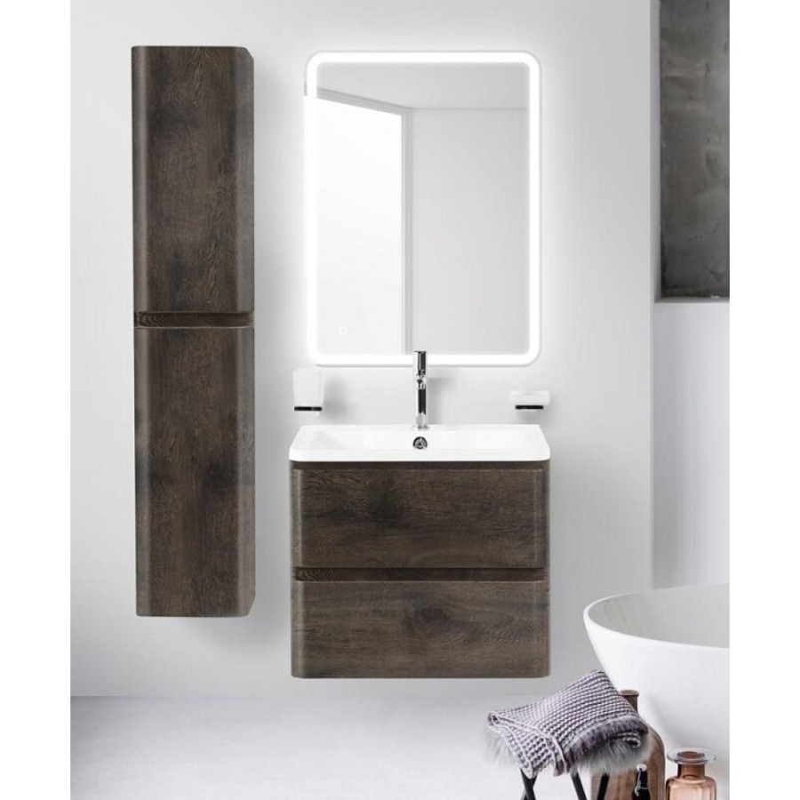 Тумба под раковину BelBagno Albano 70, подвесная, цвет Rovere Nature Grigio, Albano-700-2C-SO-RNG