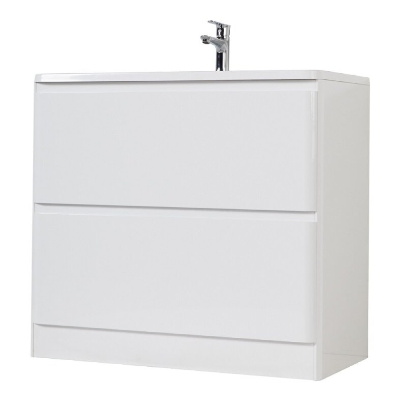 Тумба под раковину BelBagno Albano-900 ALBANO-900-2C-PIA-BL, 90 см, цвет Bianco Lucido