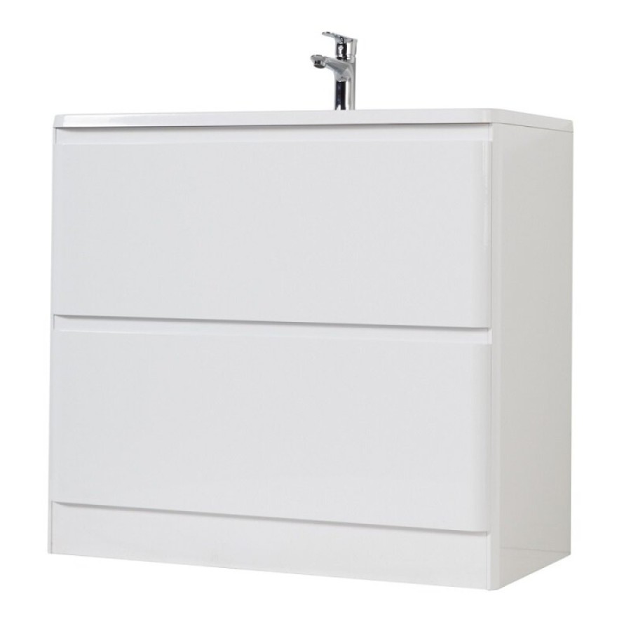 Тумба под раковину BelBagno Albano-900 ALBANO-900-2C-PIA-BL, 90 см, цвет Bianco Lucido