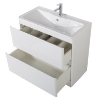 Тумба под раковину BelBagno Albano-900 ALBANO-900-2C-PIA-BL, 90 см, цвет Bianco Lucido