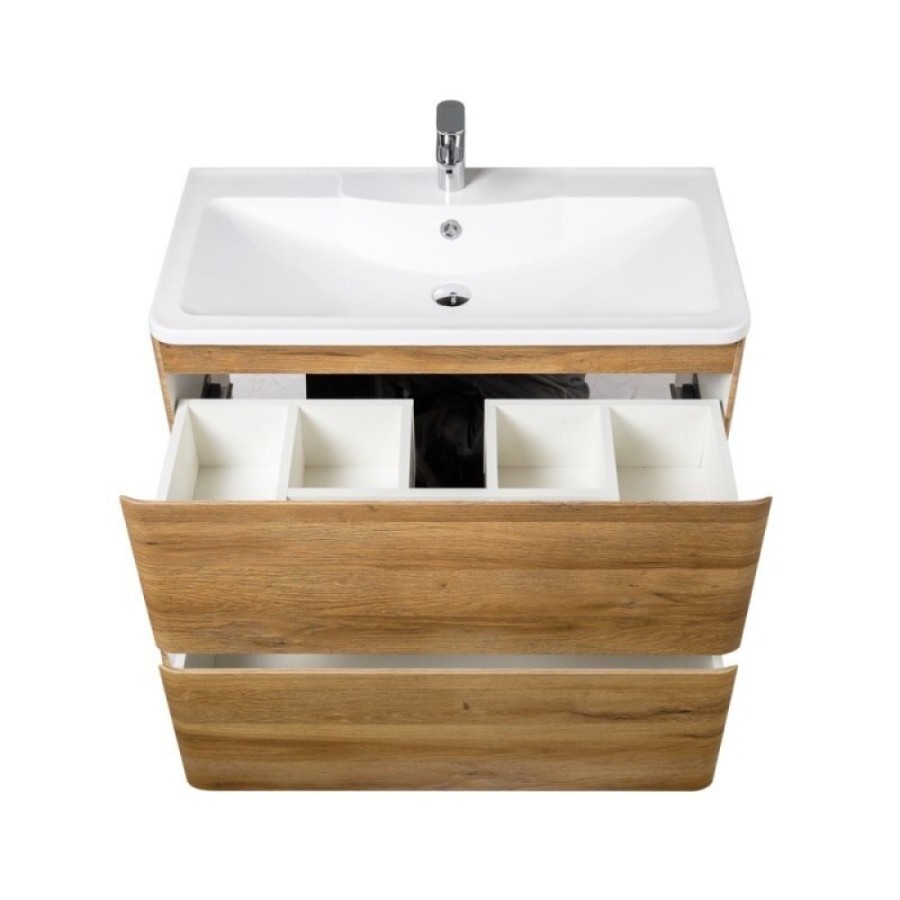 Тумба под раковину BelBagno Albano-900 ALBANO-900-2C-PIA-RR, 90 см, цвет Rovere Rustico