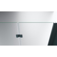 Душевой уголок BelBagno Albano, 80 х 80 х 195 см, стекло прозрачное, профиль хром, ALBANO-AS-1-80-C-Cr
