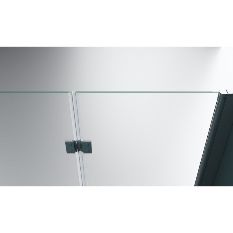 Душевой уголок BelBagno Albano, 80 х 80 х 195 см, стекло прозрачное, профиль хром, ALBANO-AS-1-80-C-Cr