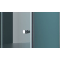 Душевой уголок BelBagno Albano, 70 х 90 х 195 см, стекло прозрачное, профиль хром, ALBANO-ASH-1-70/90-C-Cr