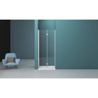 Душевая дверь в нишу BelBagno Albano, 100 х 195 см, стекло прозрачное, профиль хром, ALBANO-BS-12-100-C-Cr
