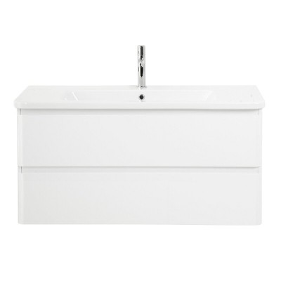 Тумба под раковину BelBagno Albano-Cer 105, подвесная, цвет Bianco Lucido, Albano-Cer-1050-2C-SO-BL