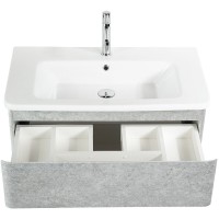 Тумба под раковину BelBagno Albano-Cer 80, подвесная, цвет Cemento Verona Grigio, Albano-Cer-800-2C-SO-CVG