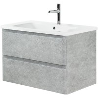 Тумба под раковину BelBagno Albano-Cer 80, подвесная, цвет Cemento Verona Grigio, Albano-Cer-800-2C-SO-CVG