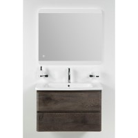 Тумба под раковину BelBagno Albano-Cer 80, подвесная, цвет Robere Nature Grigio, Albano-Cer-800-2C-SO-RNG