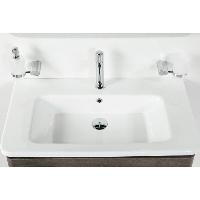 Тумба под раковину BelBagno Albano-Cer 80, подвесная, цвет Robere Nature Grigio, Albano-Cer-800-2C-SO-RNG