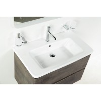 Тумба под раковину BelBagno Albano-Cer 80, подвесная, цвет Robere Nature Grigio, Albano-Cer-800-2C-SO-RNG