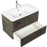 Тумба под раковину BelBagno Albano-Cer 80, подвесная, цвет Robere Nature Grigio, Albano-Cer-800-2C-SO-RNG