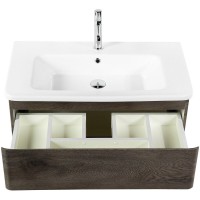 Тумба под раковину BelBagno Albano-Cer 80, подвесная, цвет Robere Nature Grigio, Albano-Cer-800-2C-SO-RNG
