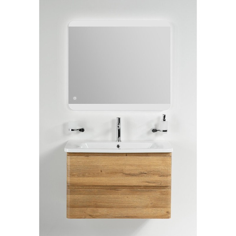 Тумба под раковину BelBagno Albano-Cer 80, подвесная, цвет Rovere Rustico, Albano-Cer-800-2C-SO-RR