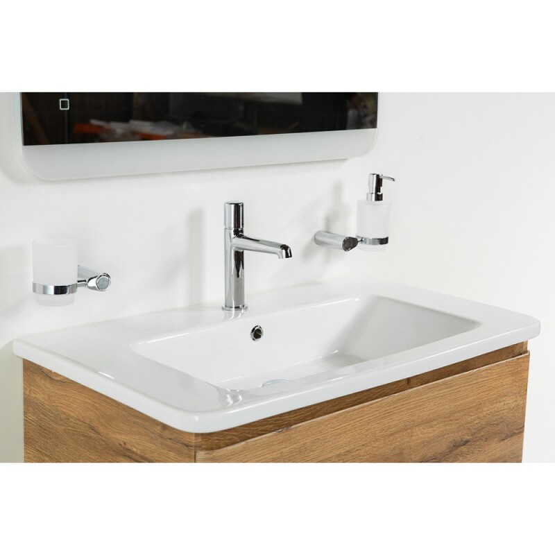 Тумба под раковину BelBagno Albano-Cer 80, подвесная, цвет Rovere Rustico, Albano-Cer-800-2C-SO-RR