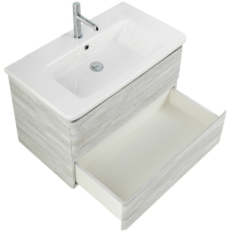 Тумба под раковину BelBagno Albano-Cer 80, подвесная, цвет Rovere Vintage Bianco, Albano-Cer-800-2C-SO-RVB